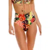 Agua Bendita Alicia Dawn High Waist Bikini Bottoms In Black