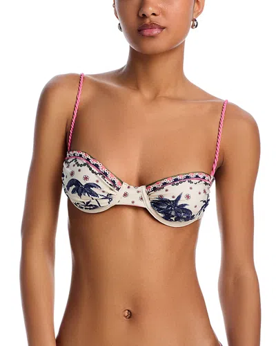 Agua Bendita Ankara Palms Bikini Top - Exclusive In Multicolor