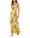 Agua Bendita Arista Ete Strapless Maxi Cover-up Dress In Multi