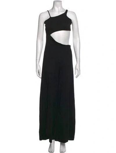 Pre-owned Agua Bendita Asymmetrical Jumpsuit W/ Tags In Black