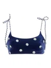 Agua Bendita Aya Sereia Bikini Top In Blue