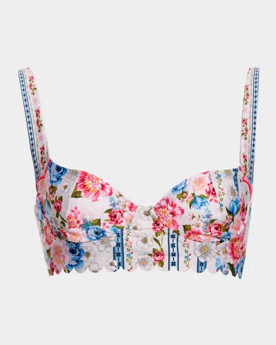 Agua Bendita Balena Meraki Bikini Top In Multicolor