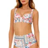 Agua Bendita Balena Meraki Underwire Bikini Top In Pink Multicolor