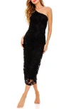 Agua Bendita Balm Chroma One-shoulder Cover-up Midi Dress