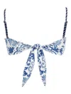Agua Bendita Batik-print Bikini In Blue