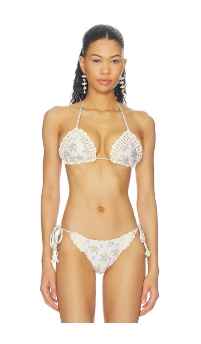 Agua Bendita Bea Bikini Top In Neutral