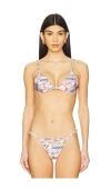 Agua Bendita Belle Bikini Top In Meraki