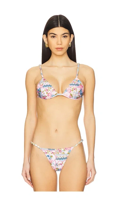 Agua Bendita Belle Bikini Top In Meraki