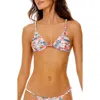 Agua Bendita Belle Meraki Bikini Top In Pink Multicolor