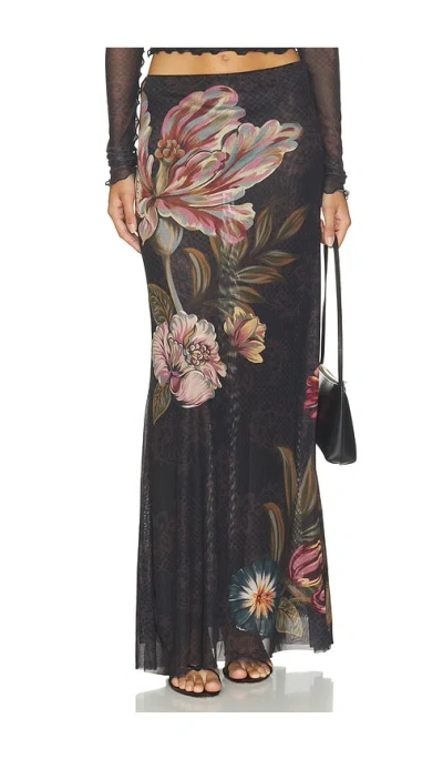 Agua Bendita Brace Skirt In Black