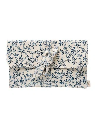 Pre-owned Agua Bendita Canvas Clutch In Neutral