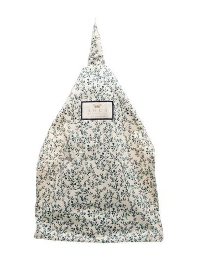 Pre-owned Agua Bendita Canvas Top Handle Bag In Neutrals