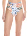 Agua Bendita Carieli Kai Reversible Bikini Bottom In Pink