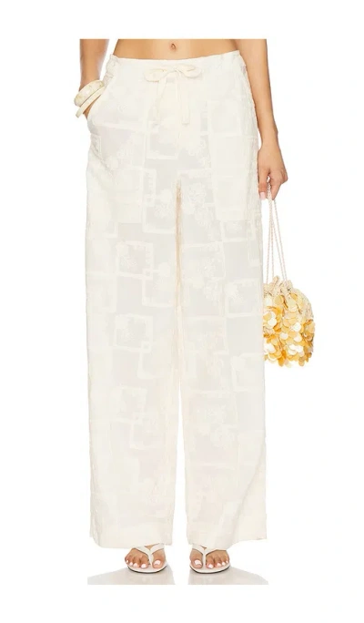 Agua Bendita Caroline Meraki Pant In Beige
