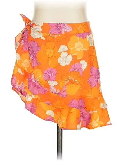 Pre-owned Agua Bendita Casual Skirt In Orange