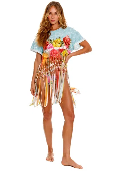 Agua Bendita Celine Mirage Top In Blue