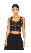 Agua Bendita Chanty Dawn Top In Black