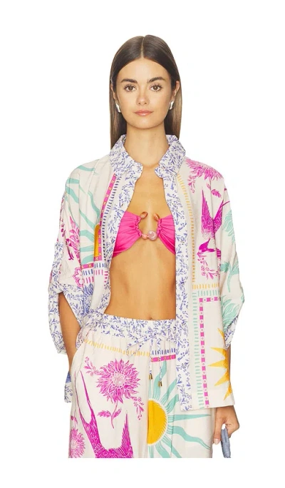 Agua Bendita Chrissy Alina Top In Multi