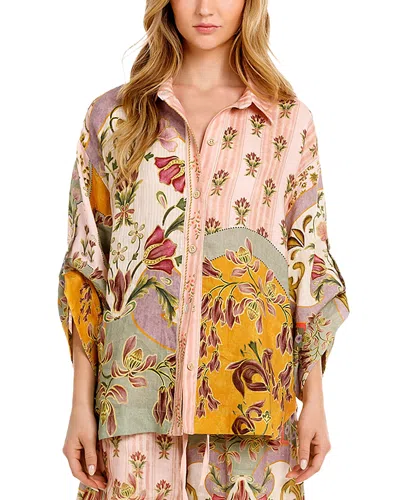 Agua Bendita Chrissy Aura Shirt Cover-up In Multi