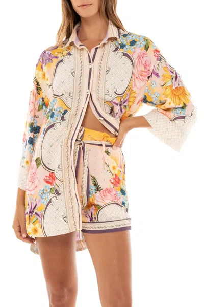 Agua Bendita Chrissy Dreamin Top In Neutral