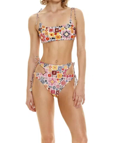 Agua Bendita Claus Bikini Bottom In Aguja In Multi