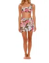 Agua Bendita Clori Java Reversible Top Swimwear In Multicolor In Multi