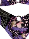 Agua Bendita Conga Butterfly-print Swimsuit In Purple