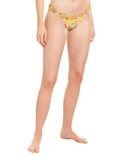 Agua Bendita Corinna Bikini Bottom In Yellow
