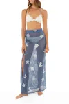 Agua Bendita Cyprus Kai Skirt In Blue