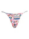 Agua Bendita Dakota Floral-print Bikini Bottom In Multi
