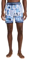 Agua Bendita Dan Azure Swim Trunks Multicolor In Multicolor