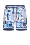 Agua Bendita Dan Azure Swim Trunks Multicolor In Blue