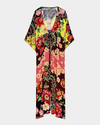 Agua Bendita Dawn Selma Tunic Coverup In Multi