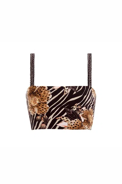 Agua Bendita Delilah Jambo Top In Brown