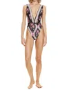 Agua Bendita Ellis One Piece Swimsuit In Novelty In Multi