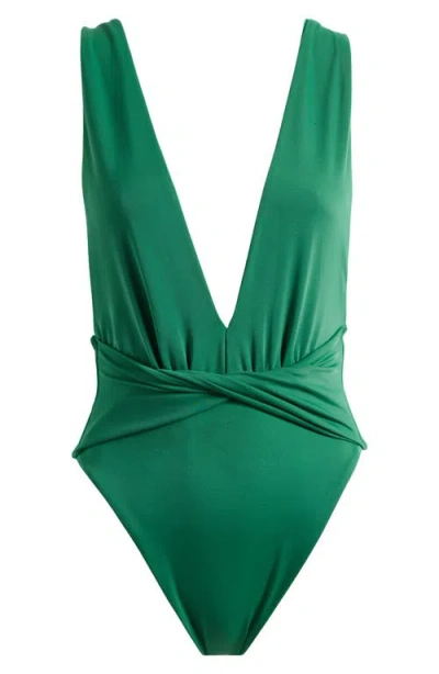 Agua Bendita Ellis Ventura One-piece Swimsuit In Green