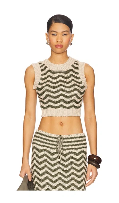 Agua Bendita Emory Crop Top Multi In Neutral