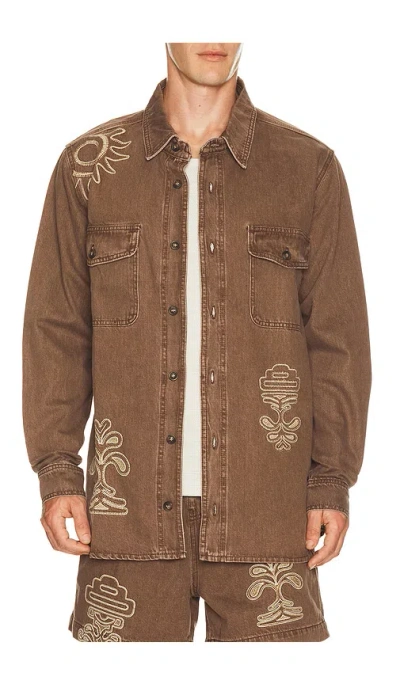 Agua Bendita Ethan Shirt In Brown