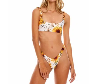 AGUA BENDITA EVIE BIKINI TOP IN SUNSHOWER