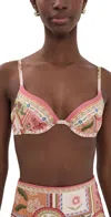 Agua Bendita Fiore Candelaria Underwire Bikini Top Multicolor In Multi