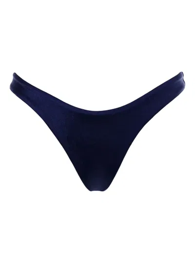Agua Bendita Fiore High-leg Bikini Bottoms In Blue