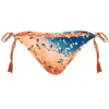 Agua Bendita Floral Print Bikini Bottom In Multi