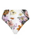 Agua Bendita Floral-print Bikini Bottoms In Multi
