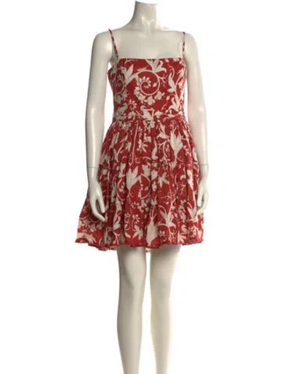 Pre-owned Agua Bendita Floral Print Mini Dress In Multi
