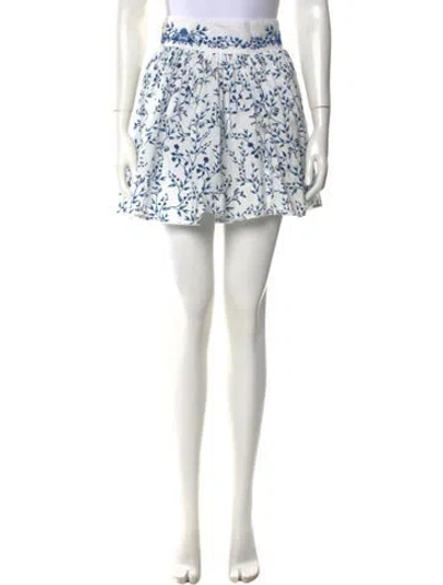 Pre-owned Agua Bendita Floral Print Mini Skirt In Multi