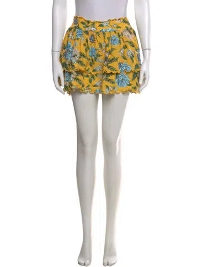 Pre-owned Agua Bendita Floral Print Mini Skirt In Pink