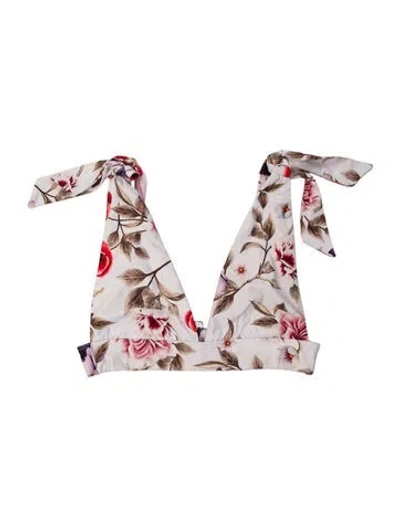 Pre-owned Agua Bendita Floral Print Top In Multi