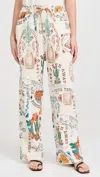 Agua Bendita Frank Nopal Crinkle Cover-up Pants In Multi