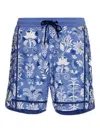Agua Bendita Batik Fredie Trunks Multicolor In Blue