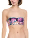 Agua Bendita Fuzzy Eter Bikini Top In Purple